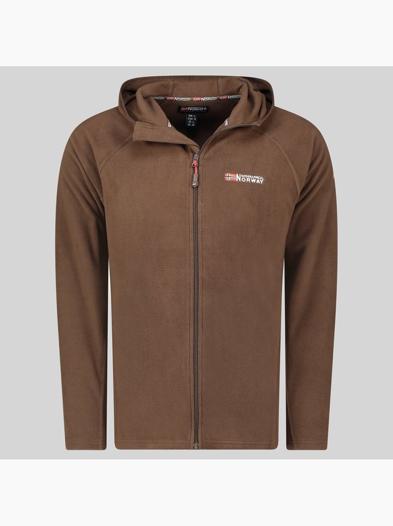 Veste polaire à capuche tugood – geographical norway Marron - Kiabi