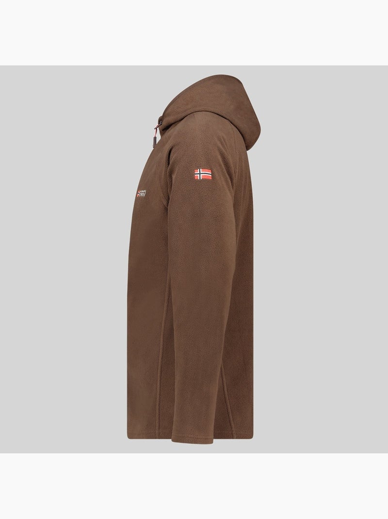Veste polaire à capuche tugood – geographical norway Marron - Kiabi