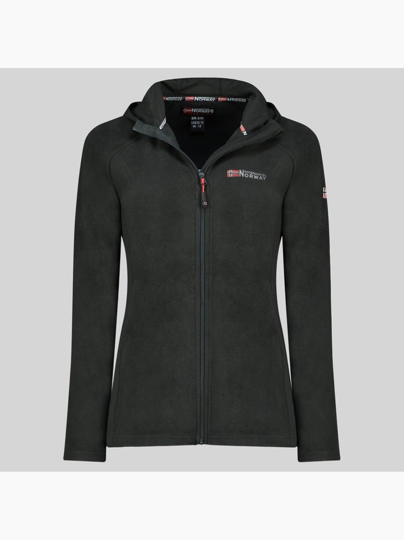 Veste polaire à capuche tugood – geographical norway Noir - Kiabi