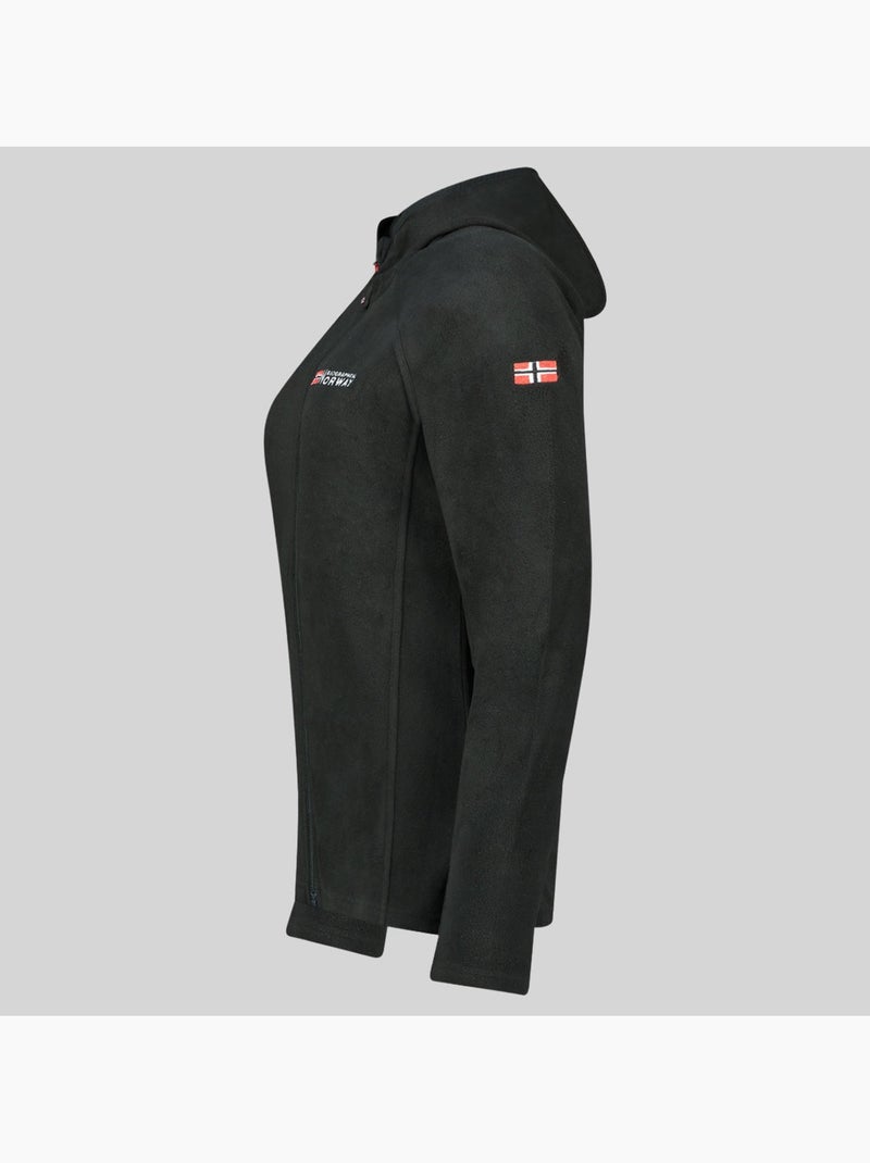 Veste polaire à capuche tugood – geographical norway Noir - Kiabi