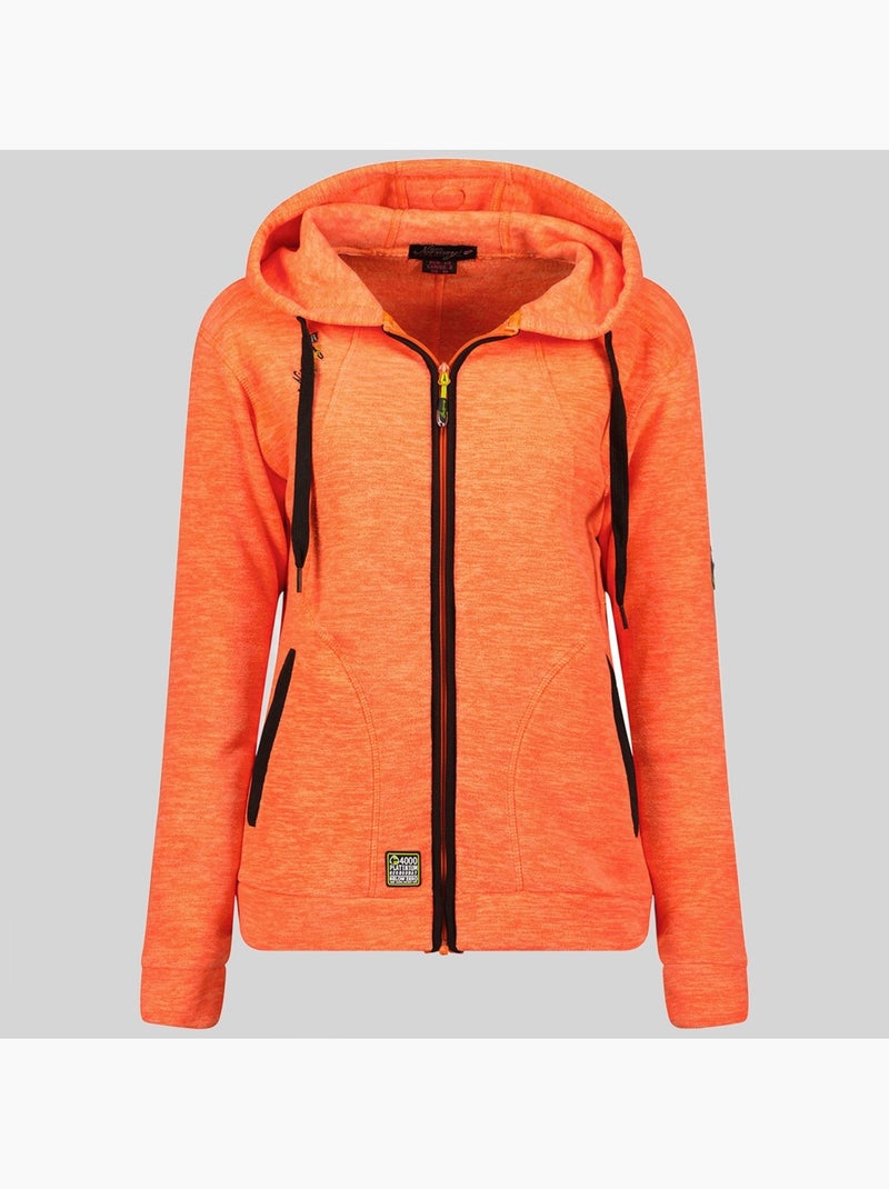 Veste polaire à capuche twelve – geographical norway Corail - Kiabi