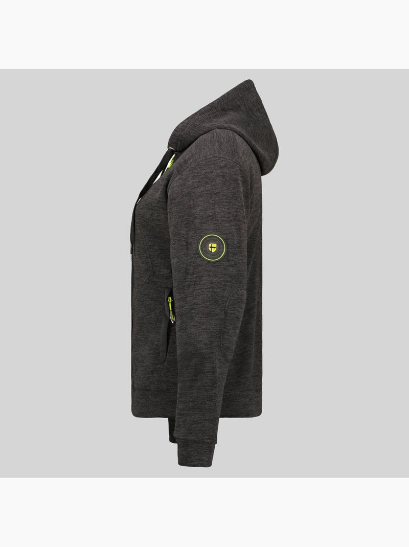 Veste polaire à capuche twelve – geographical norway Noir - Kiabi