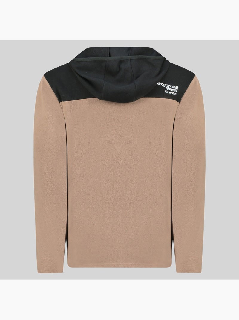 Veste polaire à capuche uniclerc hood – geographical norway Taupe - Kiabi