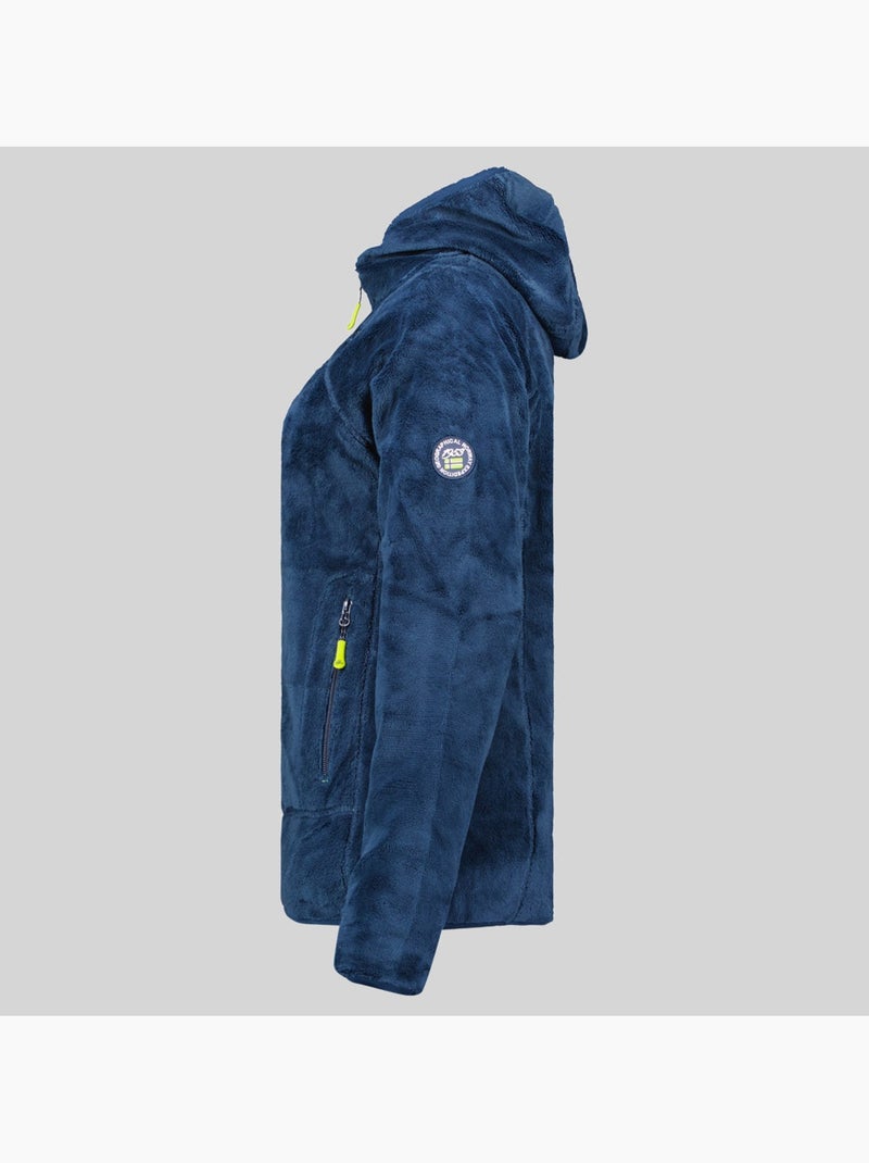 Veste polaire à capuche upalood – geographical norway Bleu marine - Kiabi
