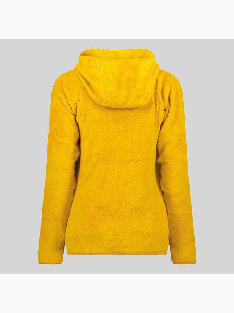 Veste polaire à capuche upalood – geographical norway Moutarde - Kiabi