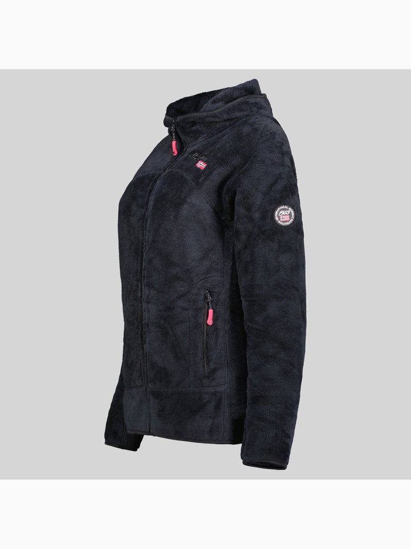Veste polaire à capuche upalood – geographical norway Noir - Kiabi