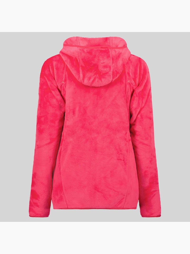 Veste polaire à capuche upalood – geographical norway Rose bonbon - Kiabi