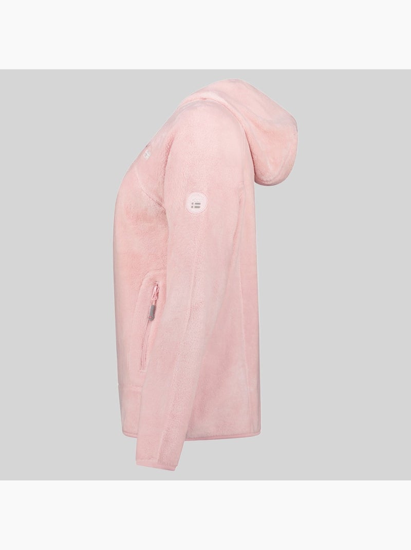 Veste polaire à capuche upalood – geographical norway Rose poudré - Kiabi