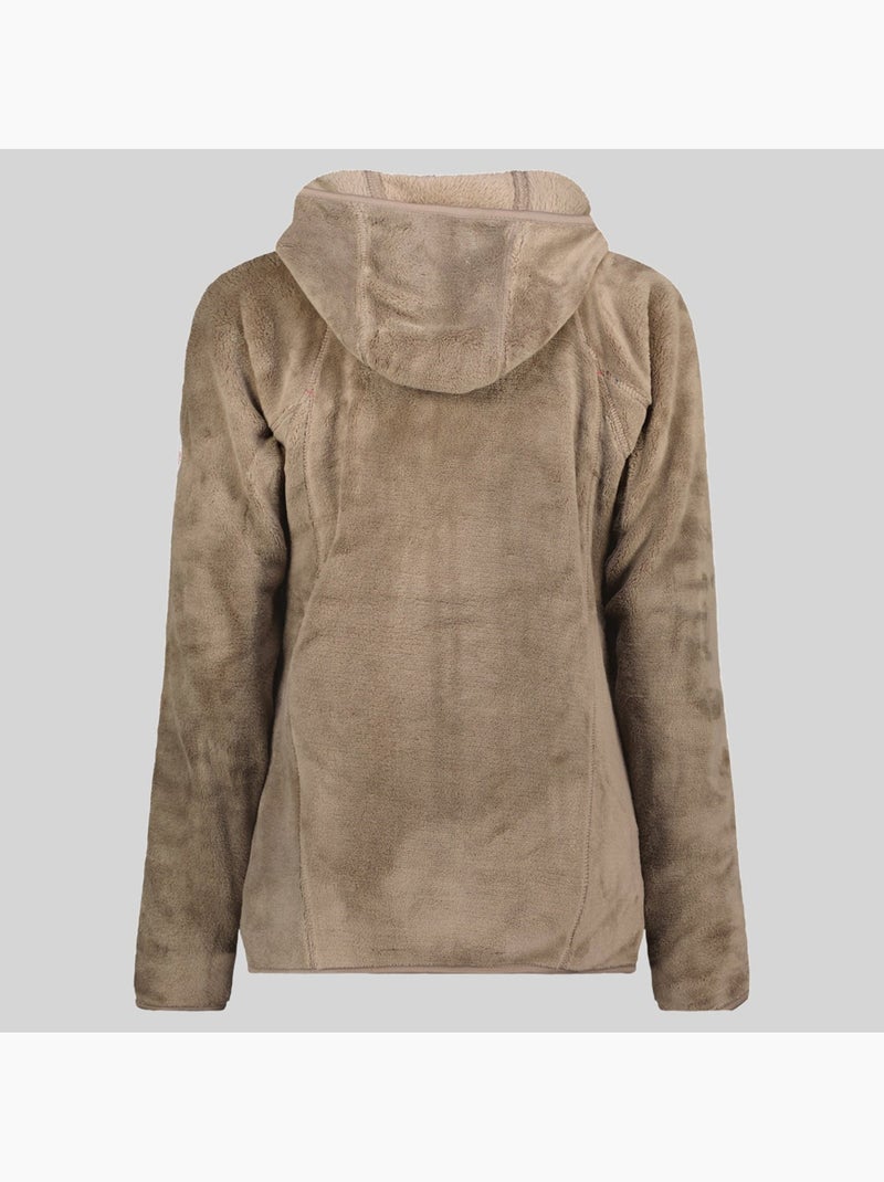 Veste polaire à capuche upalood – geographical norway Taupe - Kiabi
