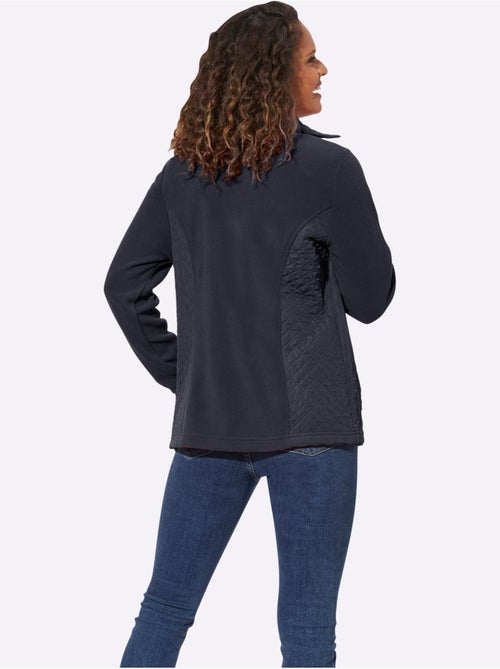 Veste polaire à col à revers avec empiècements et glissières - Taille standard - Witt - Kiabi