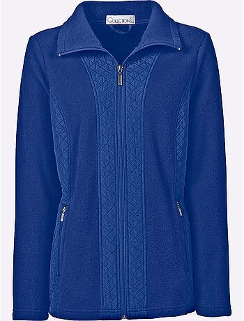 Veste polaire à col à revers avec empiècements et glissières - taille standard - witt