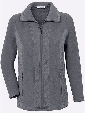 Veste polaire à col à revers avec empiècements et glissières - taille standard - witt