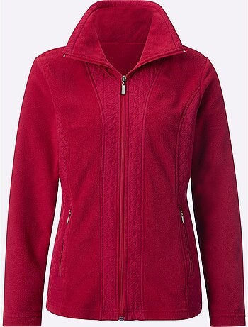 Veste polaire à col à revers avec empiècements et glissières - taille standard - witt