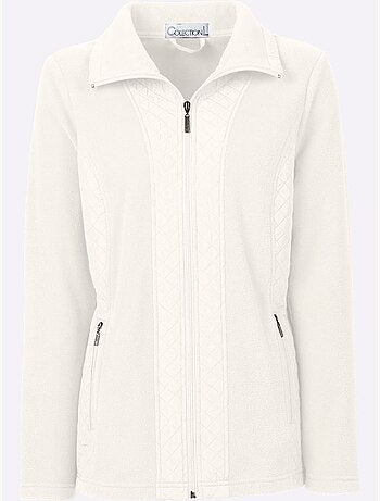 Veste polaire à col à revers avec empiècements et glissières - taille standard - witt