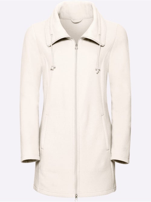 Veste polaire à col à revers et poches cousues - taille standard - moda vilona - Kiabi Veste polaire à col à revers et poches cousues - taille standard - moda vilona - Kiabi