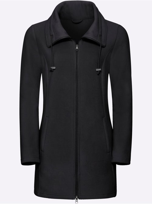Veste polaire à col à revers et poches pratiques - taille standard - moda vilona - Kiabi