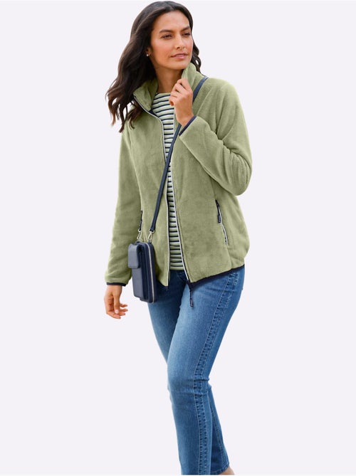 Veste polaire à col montant avec glissière et poches zippées - Taille standard - Witt - Kiabi Veste polaire à col montant avec glissière et poches zippées - Taille standard - Witt - Kiabi
