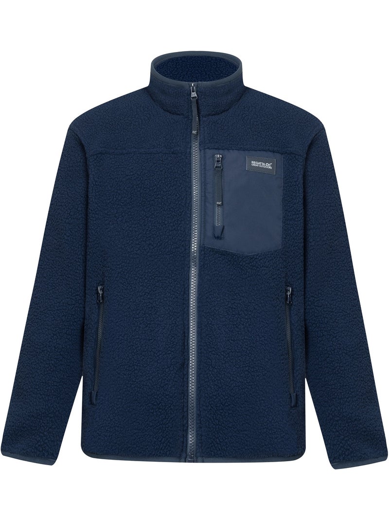 Veste polaire à col montant et poche sur poitrine motif/style détail contrasté frankie - regatta Bleu marine - Kiabi