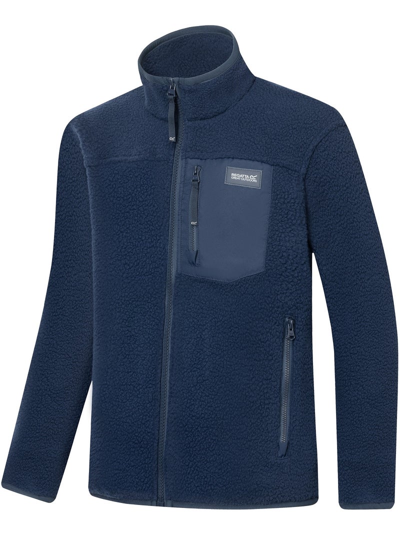 Veste polaire à col montant et poche sur poitrine motif/style détail contrasté frankie - regatta Bleu marine - Kiabi