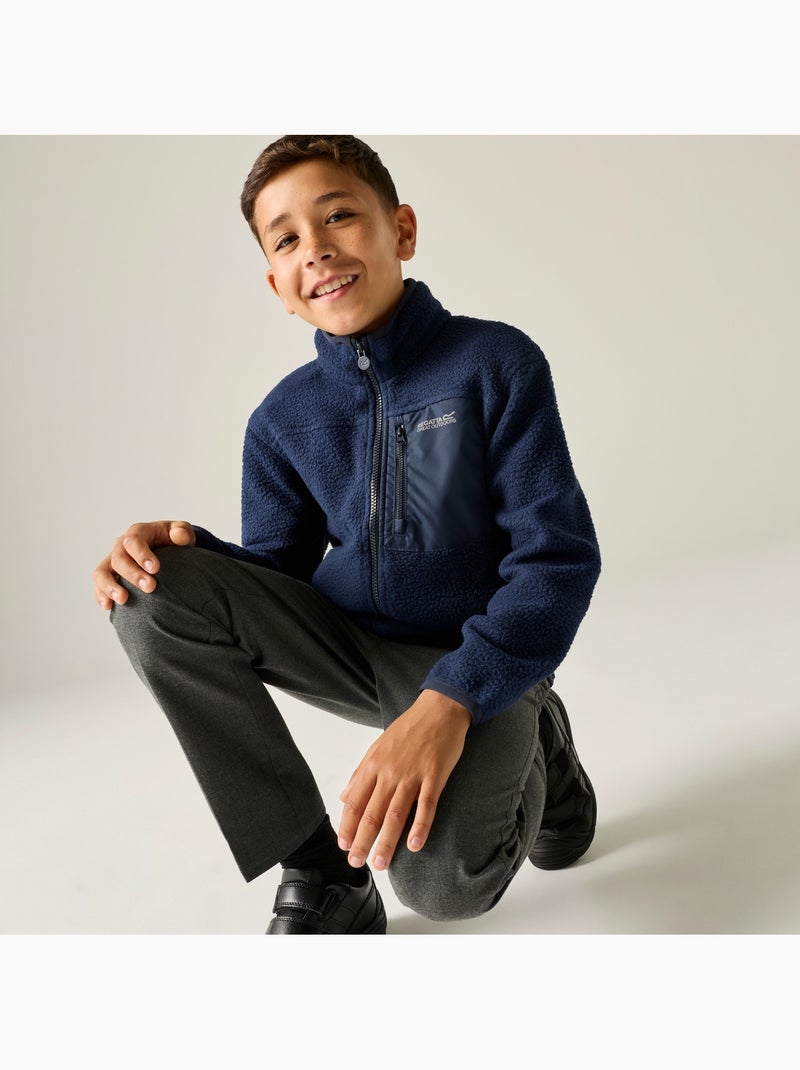 Veste polaire à col montant et poche sur poitrine motif/style détail contrasté frankie - regatta Bleu marine - Kiabi