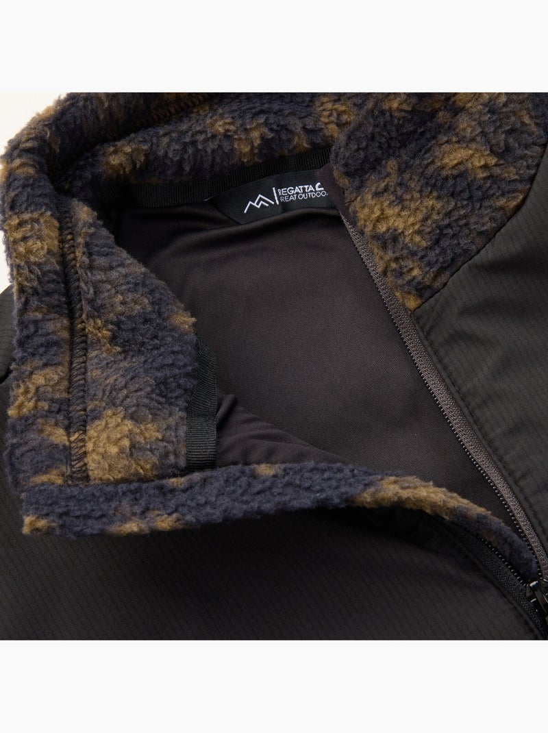 Veste polaire à col montant et poche sur poitrine motif/style imprimé - regatta Noir - Kiabi