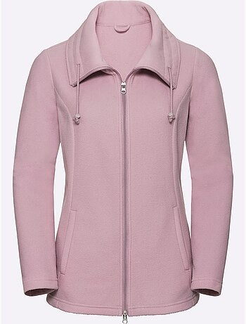 Veste polaire douce à col réglable et poches cousues - taille standard - moda vilona