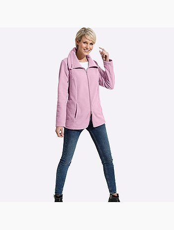 Veste polaire douce à col réglable et poches cousues - taille standard - moda vilona