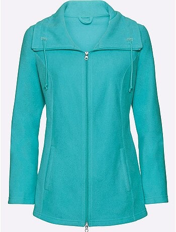 Veste polaire douce à col réglable et poches cousues - taille standard - moda vilona
