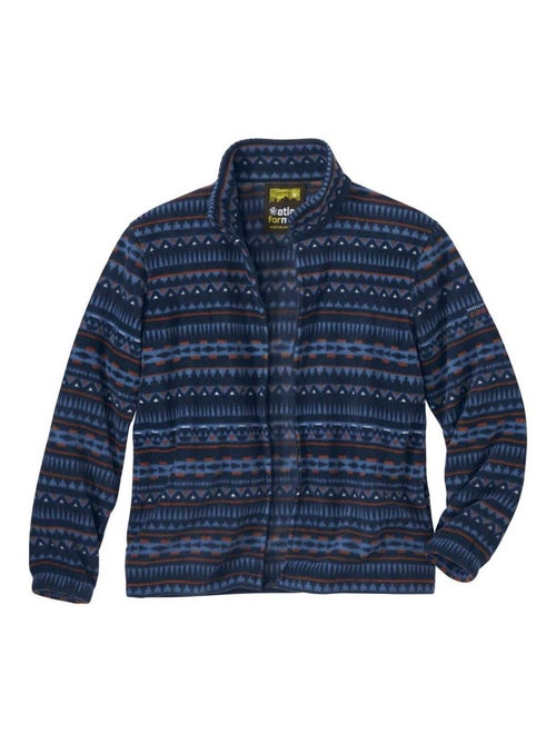 Veste Polaire à Imprimé Jacquard  - Atlas For Men - Kiabi