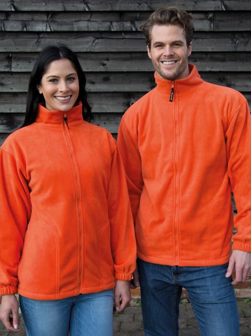 Veste polaire anti-boulochage - result core Orange - Kiabi