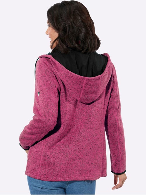 Veste polaire avec capuche amovible et poches à glissière - Taille standard - Witt - Kiabi