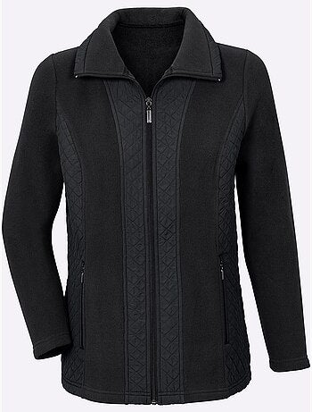 Veste polaire à col à revers avec empiècements et glissières - taille standard - witt