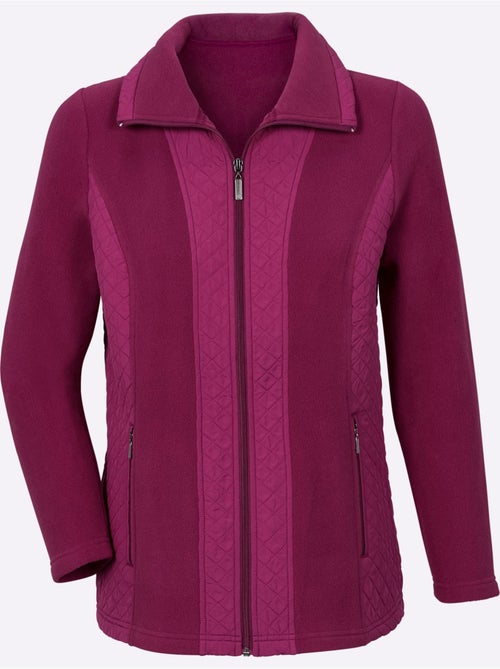 Veste polaire avec col à revers et empiècements piqués - Taille standard - Witt - Kiabi Veste polaire avec col à revers et empiècements piqués - Taille standard - Witt - Kiabi