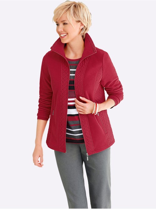 Veste polaire avec col à revers et empiècements piqués - Taille standard - Witt - Kiabi Veste polaire avec col à revers et empiècements piqués - Taille standard - Witt - Kiabi