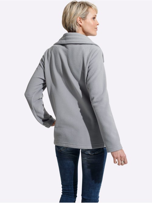 Veste polaire avec col à revers et glissière double - taille standard - moda vilona - Kiabi Veste polaire avec col à revers et glissière double - taille standard - moda vilona - Kiabi