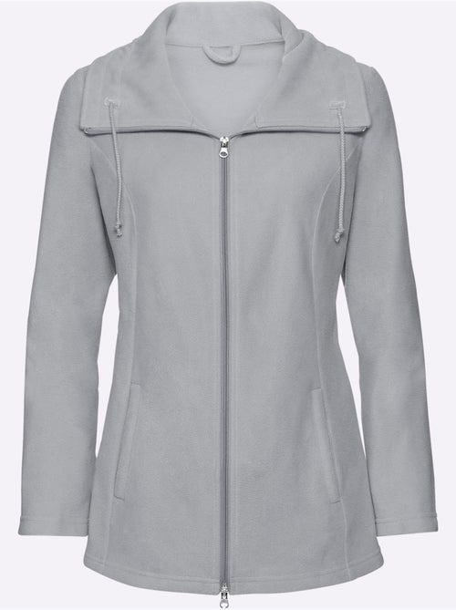 Veste polaire avec col à revers et glissière double - taille standard - moda vilona - Kiabi Veste polaire avec col à revers et glissière double - taille standard - moda vilona - Kiabi