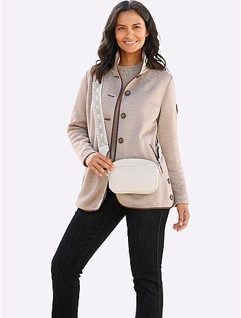 Veste polaire avec col montant et boutons en biais - Taille standard - Witt
