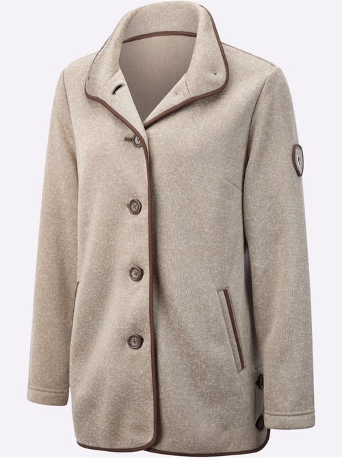 Veste polaire avec col montant et boutons en biais - Taille standard - Witt - Kiabi Veste polaire avec col montant et boutons en biais - Taille standard - Witt - Kiabi
