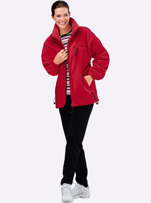 Veste polaire avec col montant et manches longues à poches zippées - taille standard - witt - Kiabi