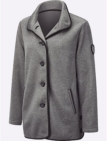 Veste polaire avec col montant et boutons en biais - Taille standard - Witt