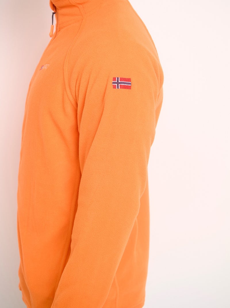 Veste polaire chaude avec col montant - AFIBEL Orange - Kiabi