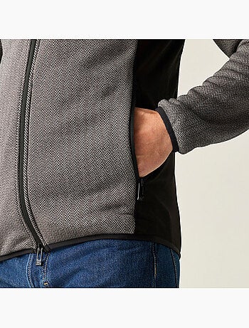 Veste polaire col montant motif/style bicolore et chevrons brayleigh - regatta