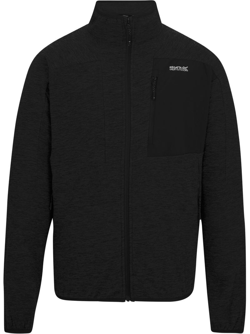 Veste polaire col montant motif/style panneau contrasté scaris - regatta Gris Gris anthracite - Kiabi