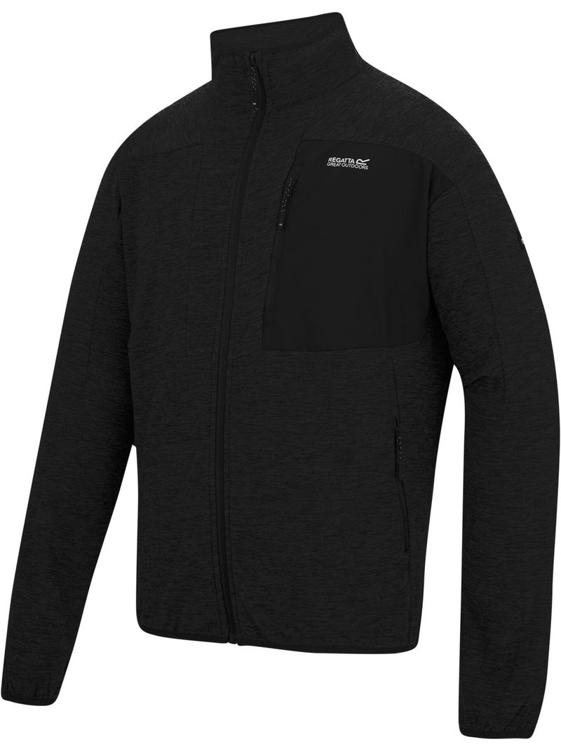 Veste polaire col montant motif/style panneau contrasté scaris - regatta Gris Gris anthracite - Kiabi