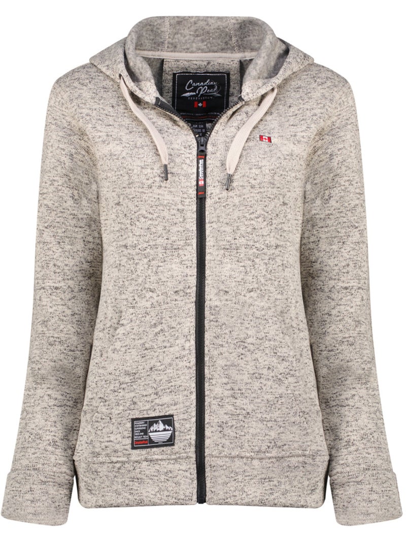 Veste polaire col montant talerteak – canadian peak Gris clair - Kiabi