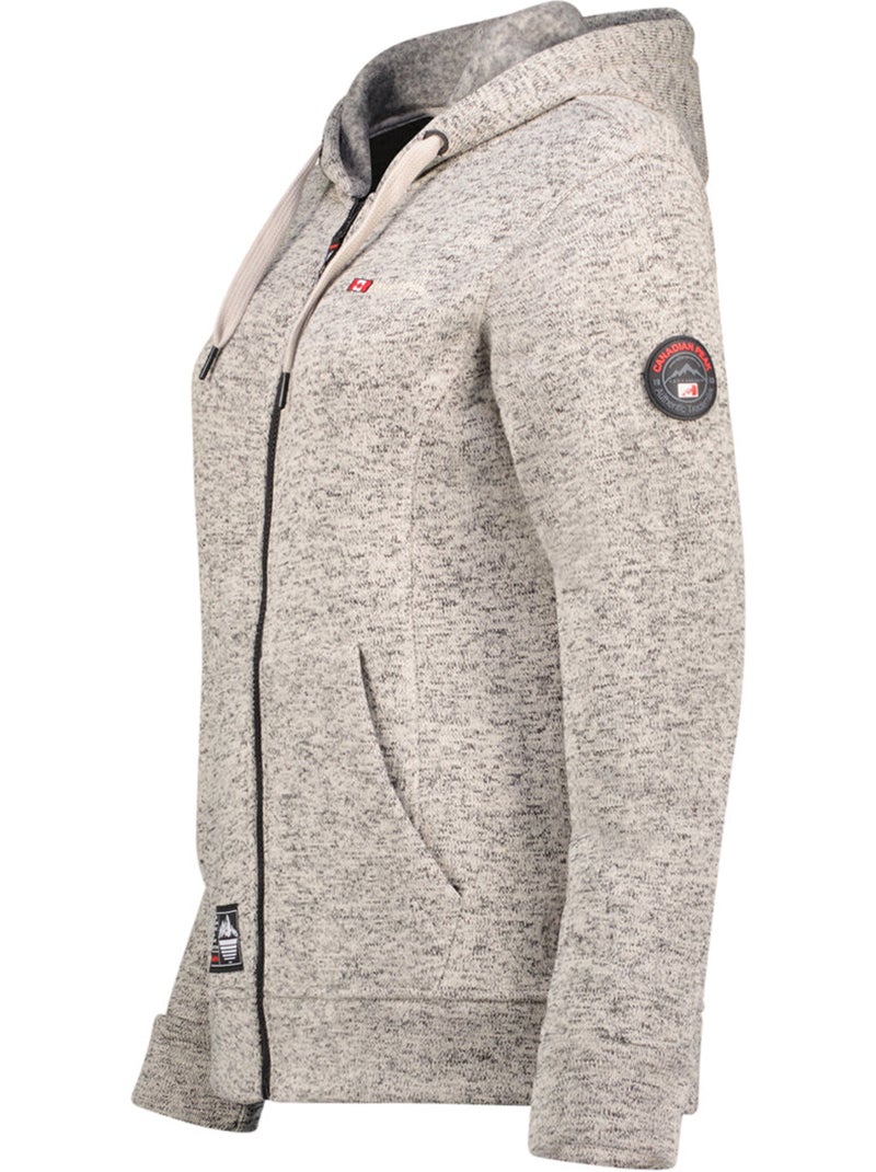 Veste polaire col montant talerteak – canadian peak Gris clair - Kiabi
