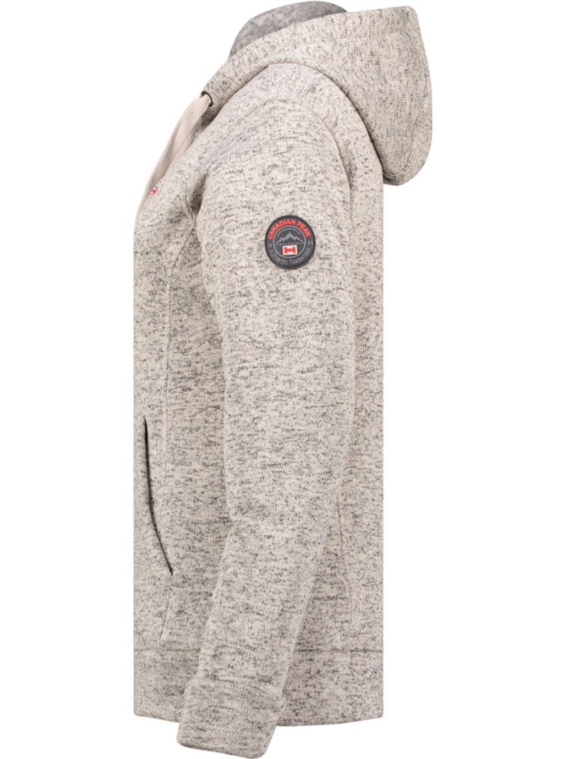 Veste polaire col montant talerteak – canadian peak Gris clair - Kiabi