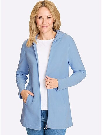 Veste Polaire Coupe Longue Affinante - Taille Standard - Moda Vilona