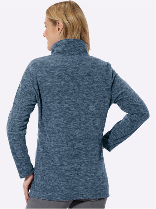 Veste polaire coupe longue affinante - taille standard - moda vilona - Kiabi