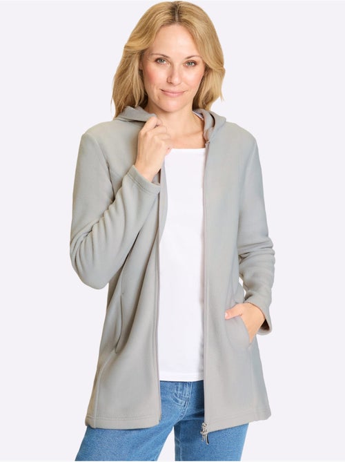 Veste Polaire Coupe Longue Affinante - Taille Standard - Moda Vilona - Kiabi